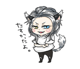 Personification cat boys!! sticker #4204623