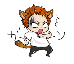 Personification cat boys!! sticker #4204624