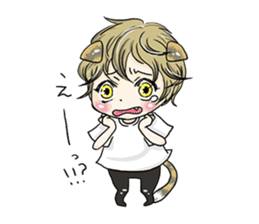 Personification cat boys!! sticker #4204626