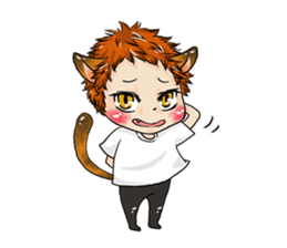 Personification cat boys!! sticker #4204628