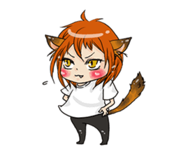 Personification cat boys!! sticker #4204629