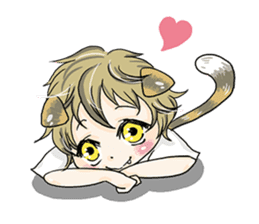 Personification cat boys!! sticker #4204630