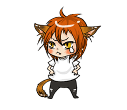 Personification cat boys!! sticker #4204633