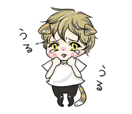 Personification cat boys!! sticker #4204634