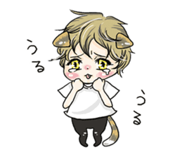 Personification cat boys!! sticker #4204634