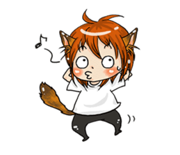 Personification cat boys!! sticker #4204637
