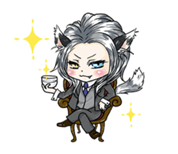 Personification cat boys!! sticker #4204639