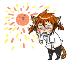 Personification cat boys!! sticker #4204641