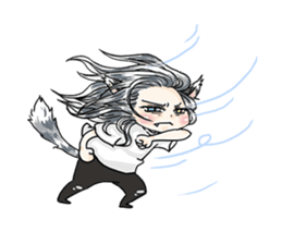 Personification cat boys!! sticker #4204643