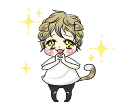 Personification cat boys!! sticker #4204646