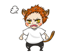 Personification cat boys!! sticker #4204648