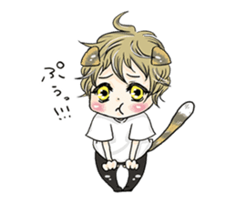 Personification cat boys!! sticker #4204650