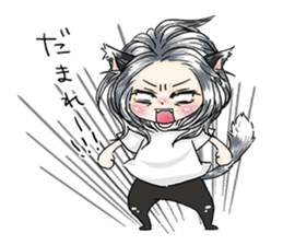 Personification cat boys!! sticker #4204651