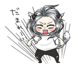 Personification cat boys!! sticker #4204651