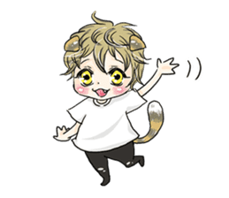 Personification cat boys!! sticker #4204654