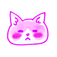 Cat expression of Love sticker #4204883