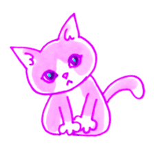 Cat expression of Love sticker #4204888