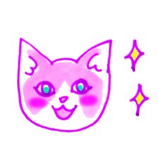 Cat expression of Love sticker #4204889