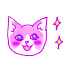 Cat expression of Love sticker #4204889