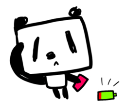 Power Outlet Panda sticker #4204929