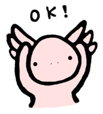 "Axolotl" Born in Mexico sticker #4204936