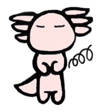 "Axolotl" Born in Mexico sticker #4204960