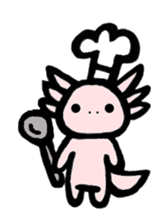 "Axolotl" Born in Mexico sticker #4204965