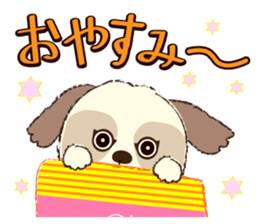 Shih Tzu Marlon daily life sticker 2 sticker #4205260
