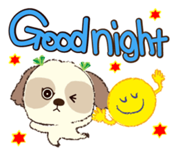 Shih Tzu Marlon daily life sticker 2 sticker #4205261