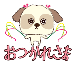 Shih Tzu Marlon daily life sticker 2 sticker #4205262