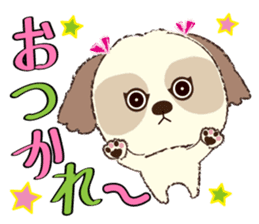Shih Tzu Marlon daily life sticker 2 sticker #4205263