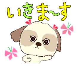 Shih Tzu Marlon daily life sticker 2 sticker #4205266