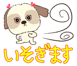 Shih Tzu Marlon daily life sticker 2 sticker #4205267