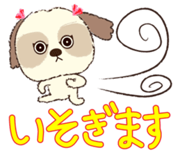 Shih Tzu Marlon daily life sticker 2 sticker #4205267