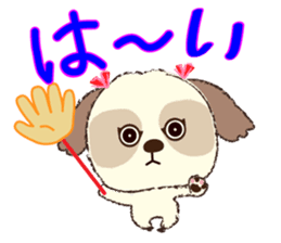 Shih Tzu Marlon daily life sticker 2 sticker #4205282