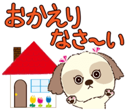 Shih Tzu Marlon daily life sticker 2 sticker #4205290