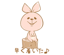 rabbit & turtle sticker #4205348