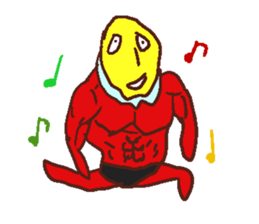 yellowmasksticker sticker #4206428