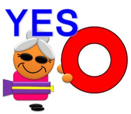 Small grandmother of the message sticker #4206554