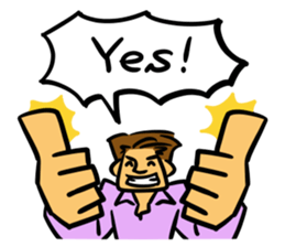 internationally-minded man...not! sticker #4206591