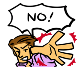 internationally-minded man...not! sticker #4206592