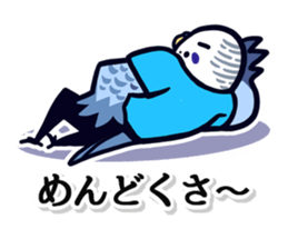 Budgerigar Man sticker #4208680