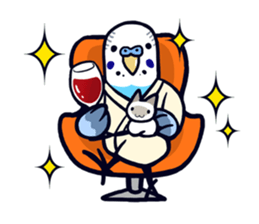 Budgerigar Man sticker #4208691