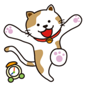 Loose, unrestrained, heartwarming cats sticker #4209017