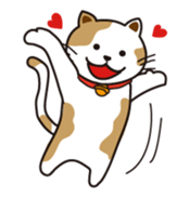 Loose, unrestrained, heartwarming cats sticker #4209021