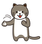 Loose, unrestrained, heartwarming cats sticker #4209028