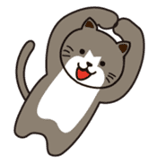 Loose, unrestrained, heartwarming cats sticker #4209030