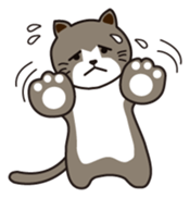 Loose, unrestrained, heartwarming cats sticker #4209031