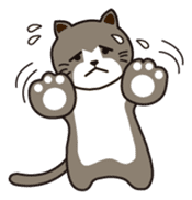 Loose, unrestrained, heartwarming cats sticker #4209031