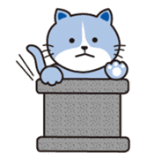 Loose, unrestrained, heartwarming cats sticker #4209032